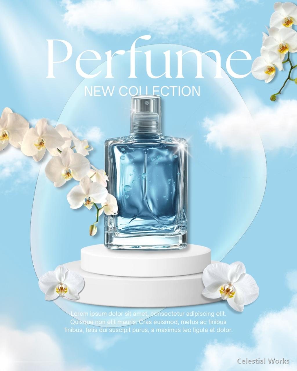 Perfume new collection ad concept, alternate
