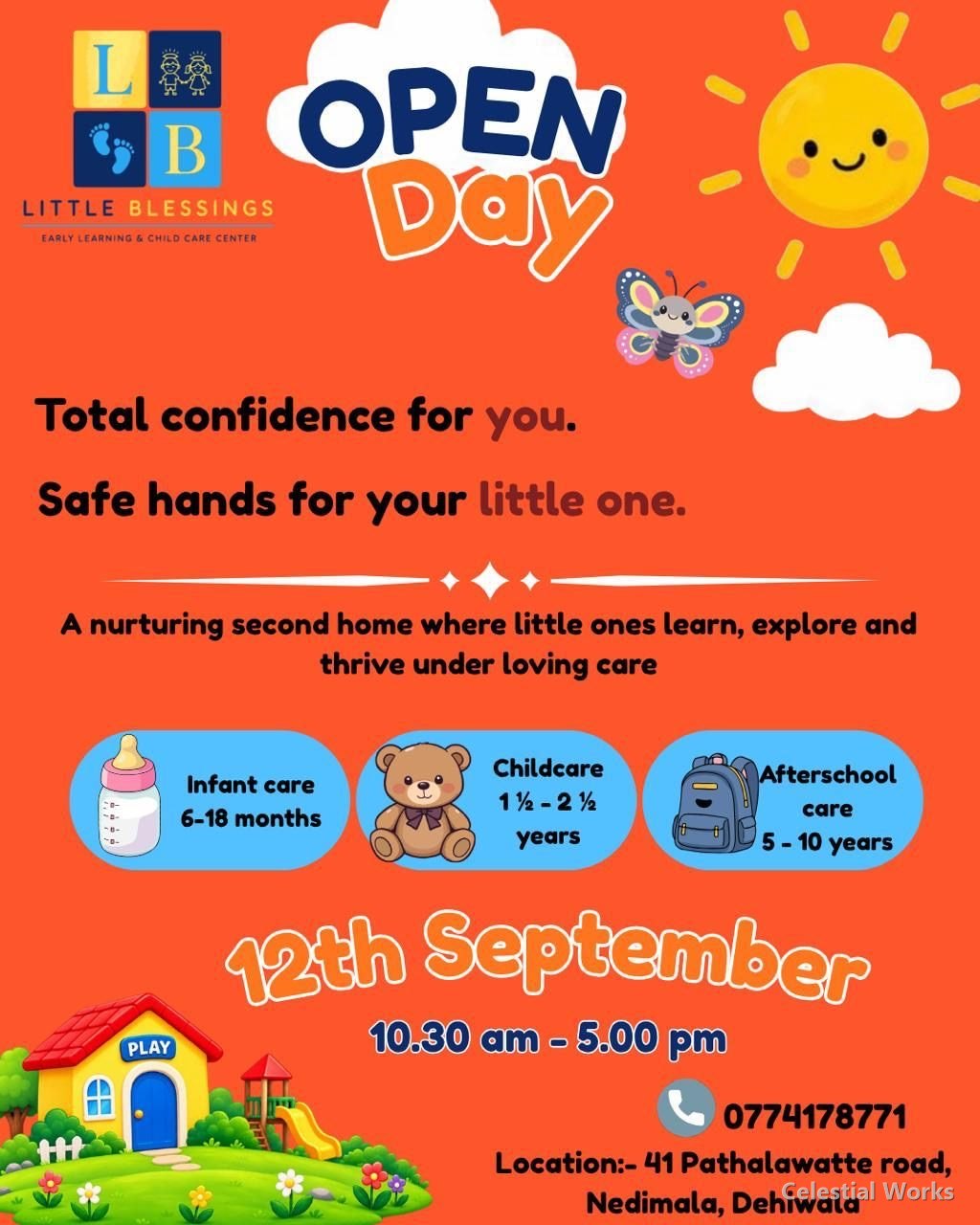 Little Blessings open day front