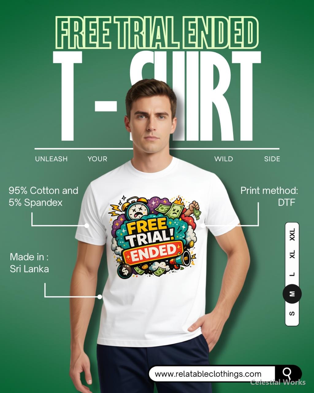 Relatable Clothing Free Trial Ended - Tee (Green)